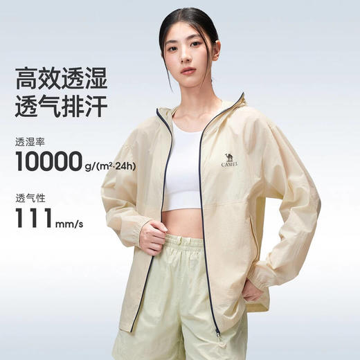 骆驼（CAMEL）中性款梭织标准长防晒衣A36BATG028 商品图4