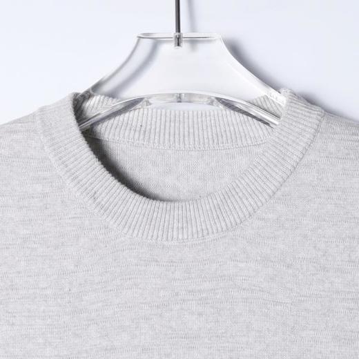 SDSA男装2026新款轻奢老钱风简约纯色提花针织圆领短袖T恤百搭 商品图1