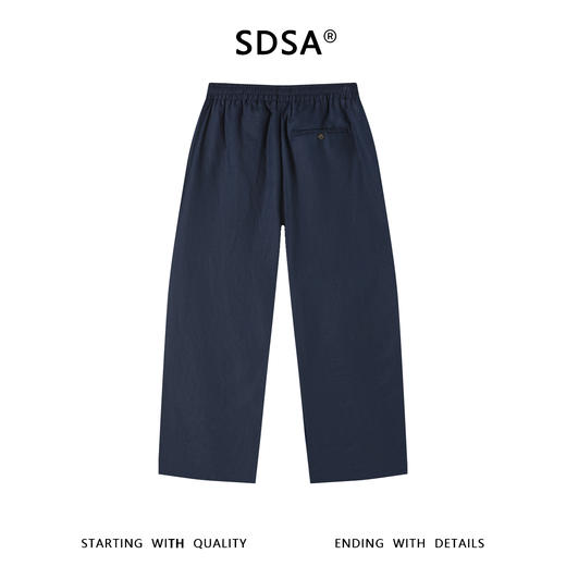SDSA男装2026新款高贵轻奢简约纯色亚麻休闲裤百搭透气舒适裤子 商品图4