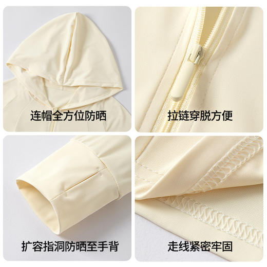 粉色夏季户外冰丝防晒衣新款防紫外线遮阳轻薄皮肤衣防晒服 商品图2