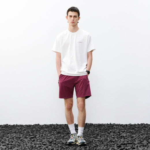 714street夏季7A抗菌速干凉感短袖男潮牌宽松圆领夜光印花情侣T恤 商品图3