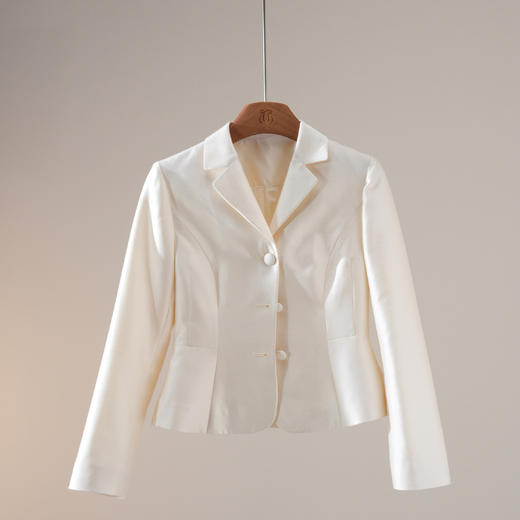 西子/红人之夜36姆米丝毛高定立裁收腰显瘦礼服外套/WTTJ1220 商品图3