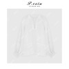 PanYiXiu/潘依绣100%苎麻刺绣花边松弛感V领长袖衬衫 M9261 商品缩略图1