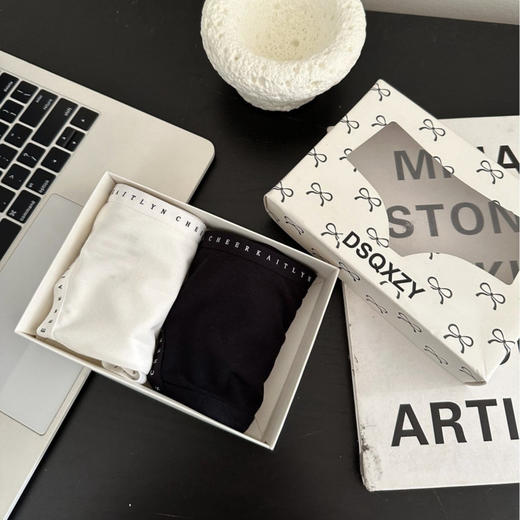 漫画腿开高衩内裤女显腿长欧美风桑蚕丝抗菌底裆60S莫代尔三角裤 商品图4