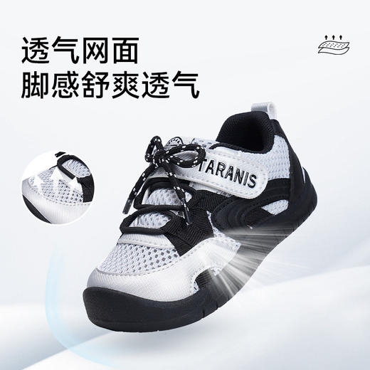 泰兰尼斯童鞋春夏季新款透气男宝学步鞋女童机能运动鞋防踢宝宝鞋T01T6A8900 商品图2