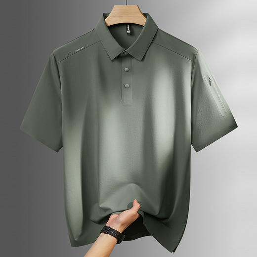 【DPF】大依优型大码男装夏季翻领polo衫短袖冰丝凉爽透气短袖上衣 商品图1