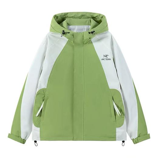 F040749休闲日常通勤男女同款透气软壳冲锋衣连帽外套 商品图0