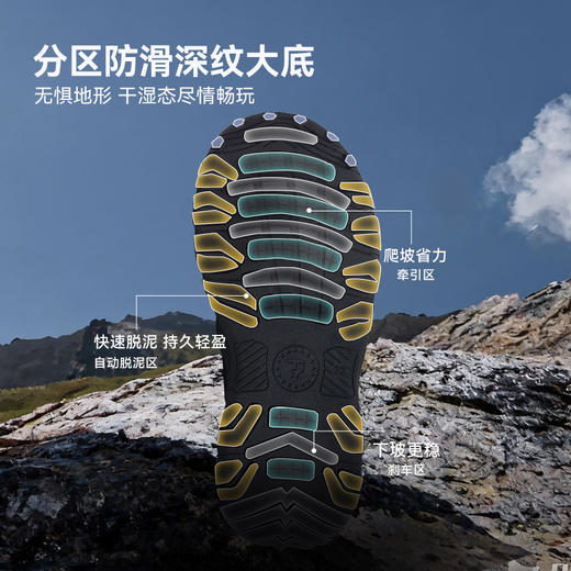 泰兰尼斯儿童夏季单网透气运动鞋男女童时尚户外露营鞋休闲登山鞋T01D6A9200 商品图3