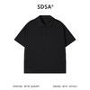 SDSA男装2026新款高贵轻奢简约纯色纽扣翻领短袖T恤商务百搭上衣 商品缩略图0