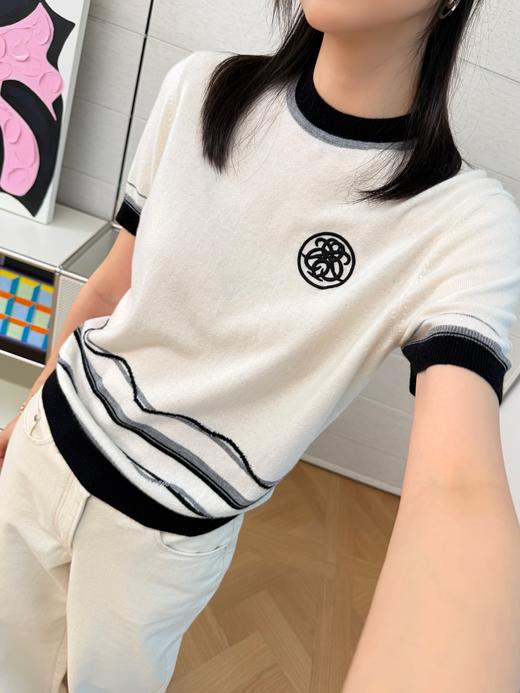 爱马仕 100%山羊绒针织短袖 商品图0