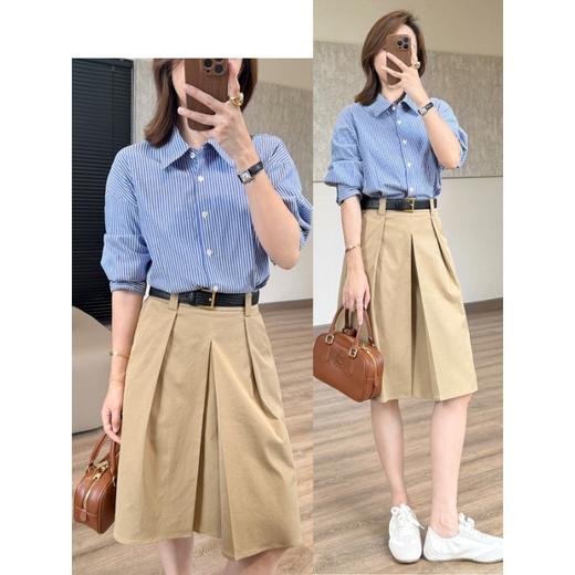 抗皱！2026双版本折叠裙立体裁剪A型半身裙智雅中裙/气质长裙！ 商品图2