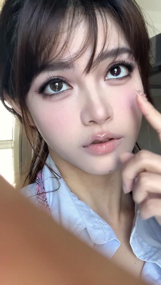 ocean girl  日抛 O-31（奶油格子） 直径14.2mm着色13.4mm 商品图4