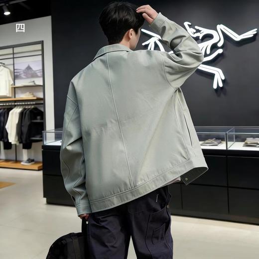 F040751日常户外运动轻量化防风防水软壳夹克polo领外套 商品图9