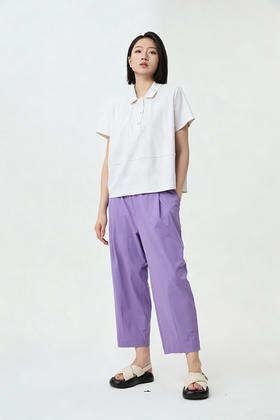 【必入爆款推荐】水淼2026春夏新品时尚超显瘦小翻领 Polo领半袖2370