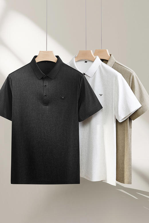 【DPF】大依优型大码男装夏季冰丝短袖POLO衫速干休闲商务透气上衣T恤 商品图5