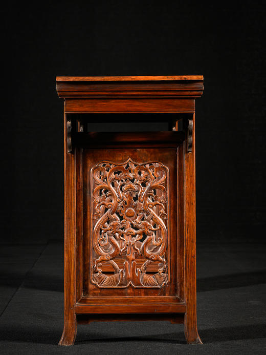 清	黄花梨夹头榫如意云纹独板翘头案 商品图2