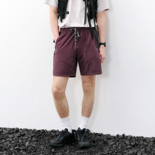 714street轻薄拼接撞色跑步运动短裤夏季宽松弹力休闲四分裤男款 商品图1