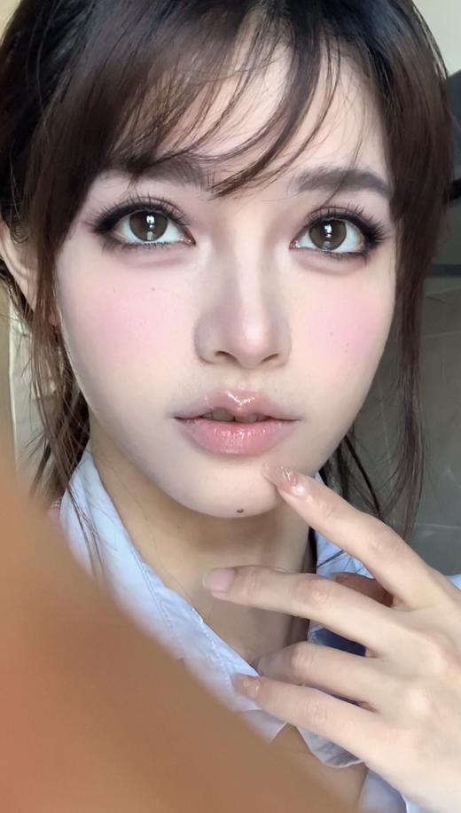 ocean girl  日抛 O-31（奶油格子） 直径14.2mm着色13.4mm 商品图5