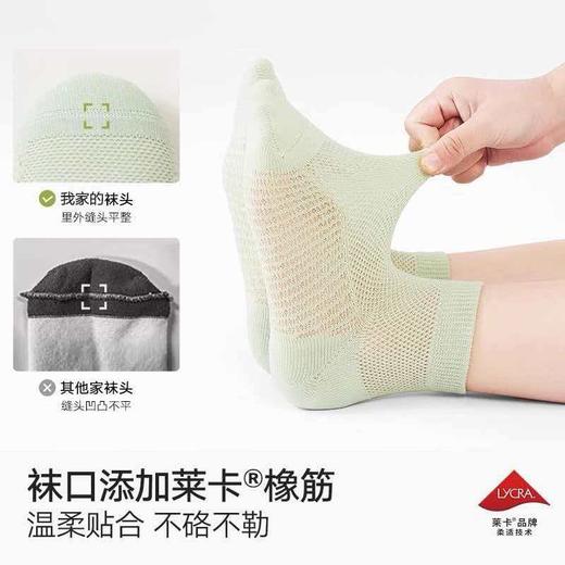 🌟【夏日儿童纯棉马卡龙网眼袜】夏日清凉之选，冰感网眼短袜夏天不闷脚马卡龙/奶甜多色棉袜全网眼透气工艺：🎈整袜大网眼编织，透气不闷脚，告别夏日闷汗黏腻，久穿也干爽 商品图4