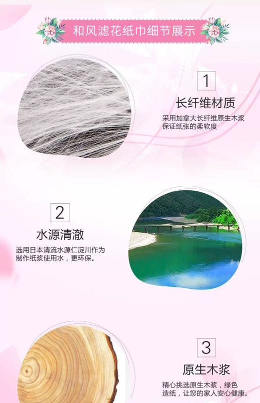 【店庆提前购】哈瑞咪多样屋 慕逸适日本进口抽纸 花系列滤花无香纸巾特柔保湿 盒装220抽/盒 活动价：39.9元 商品图8