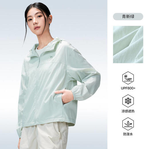 骆驼（CAMEL）女款梭织标准长防晒衣A26BA18011 商品图2