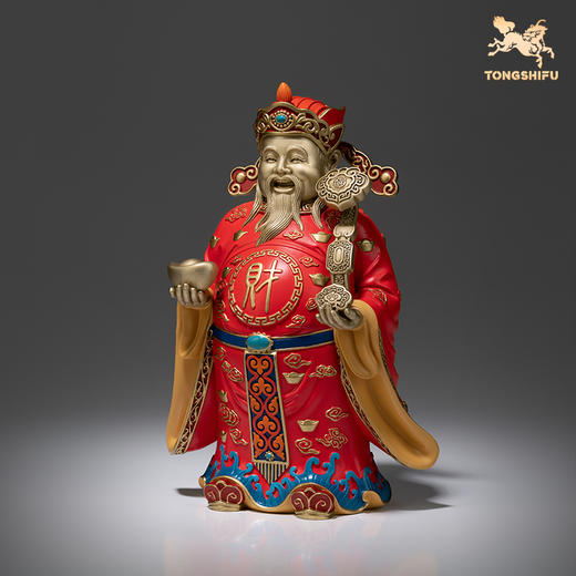 铜师傅《财神到》财神爷铜摆件 家居工艺品 商品图3