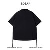 SDSA男装2026新款高贵轻奢下摆抽绳暗纹短袖衬衫宽松翻领休闲上衣 商品缩略图4