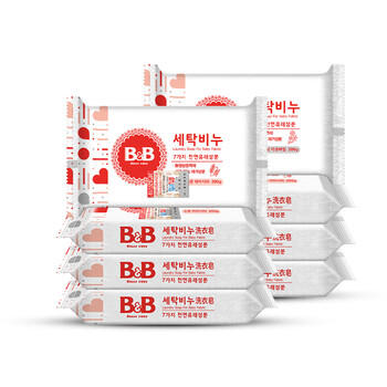 保宁（B&B）婴幼儿洗衣皂儿童肥皂尿布皂专用内衣裤肥皂200g*8【到手共8块】 商品图3