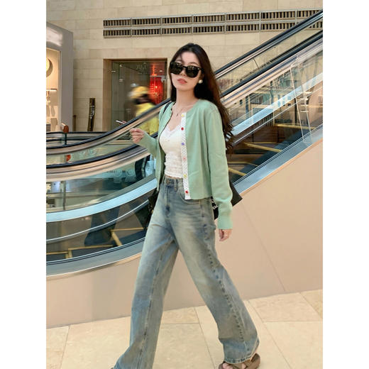 <曾小咸推荐>4.8现货秒杀 ！微信超特价！韩系彩色扣子针织开衫 日常179.99 立减100 秒杀79.99！！ 商品图3