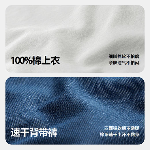 迷你巴拉巴拉婴儿衣服透气可爱假两件宝宝连体衣吸湿速干26夏新款 商品图2