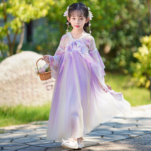 【团购】【云梦】苏城纪女童襦裙汉服SL3229（长袖） 商品图9