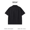 SDSA男装2026新款高贵轻奢日系纯色双口袋褶皱短袖衬衫百搭时尚 商品缩略图3