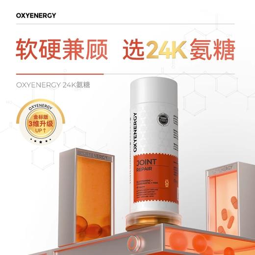 【24K氨糖】OXYENERGY氧气能量氨糖软骨素吞服片 45片/瓶进口高含量 商品图1