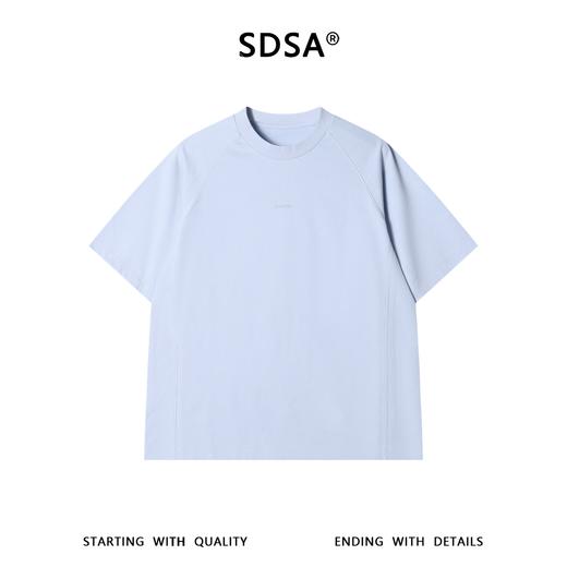 SDSA男装2026新款高贵轻奢简约美式胸前印花字母圆领短袖T恤百搭 商品图0