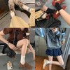 【秒杀】牛皮版时髦复古撞色方圆头休闲阿甘德训板鞋ins女新款 商品缩略图2