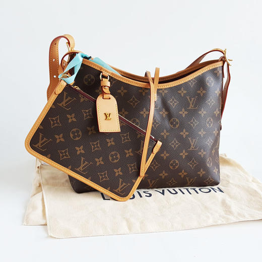 【95新】LV路易威登M46203小号棕色老花carryall单肩斜挎包女士310326AK08 商品图1