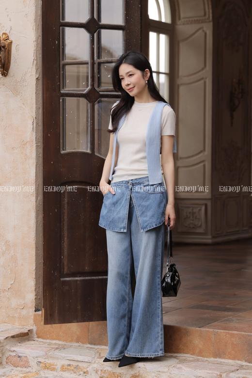 【门店同款】ENJOY夏季正肩短袖针织上衣 170747650 商品图5