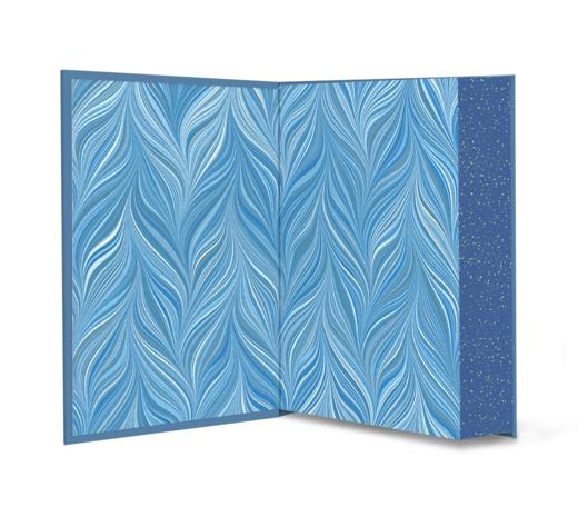 [海蓝色牛皮定制]《尼尔斯骑鹅旅行记》书口三面刷色洒金【赠石琴娥签名钤印书票】 商品图3