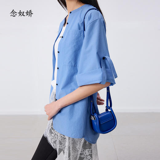 【商场同款】CNB6414 “ 蔚蓝衬衫 ”  空气皱衬衫料，轻薄有骨感 靓丽好看 商品图7