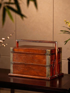 清早期	黄花梨满彻两撞提梁盒