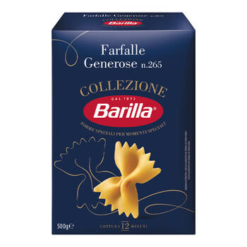 百味来Barilla原装进口#265蝴蝶形意大利面500g盒装低脂高蛋白0钠意面  /粮油调味 /意大利面 /传统意面 商品图5