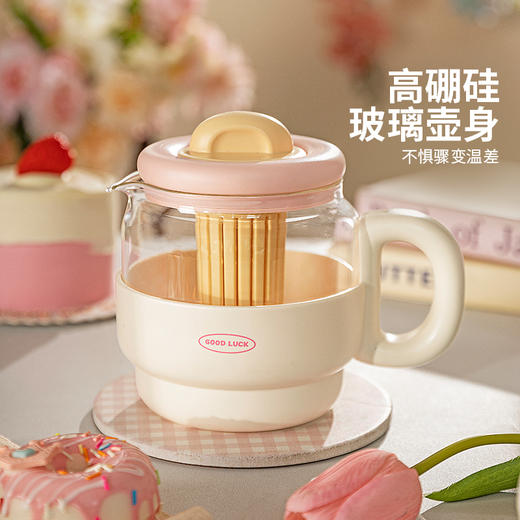 摩登主妇冷水壶高硼硅玻璃大容量高颜值凉水壶家用耐高温冷泡茶壶玻璃杯 商品图2