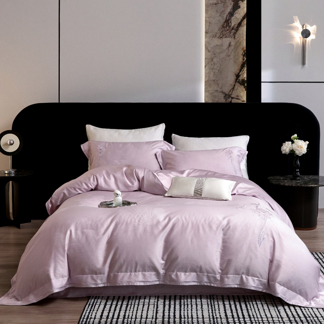 天丝棉提加绣四件套-合欢漫舞