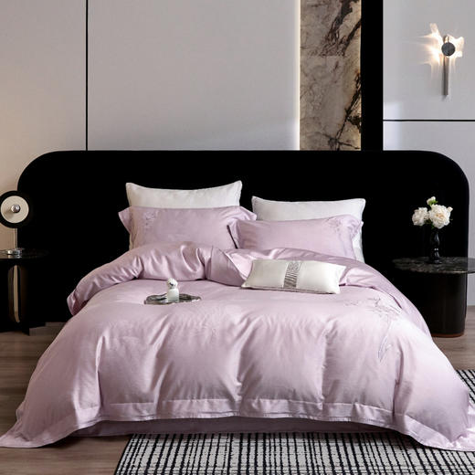 天丝棉提加绣四件套-合欢漫舞 商品图0