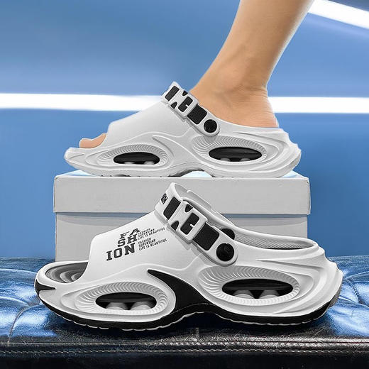 【舒适内里❗柔软弹性】高品质男款凉鞋拖鞋一体两穿夏男士外出耐穿开车厚底防滑防水男鞋。ri 商品图3