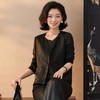 西子/素冰纱28姆米上久楷冰裂纹桑蚕丝外套裤子套装/WTTJ1067 商品缩略图3