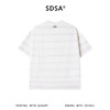 SDSA男装2026新款高贵轻奢韩系扎染条纹刺绣字母圆领短袖T恤百搭 商品缩略图4