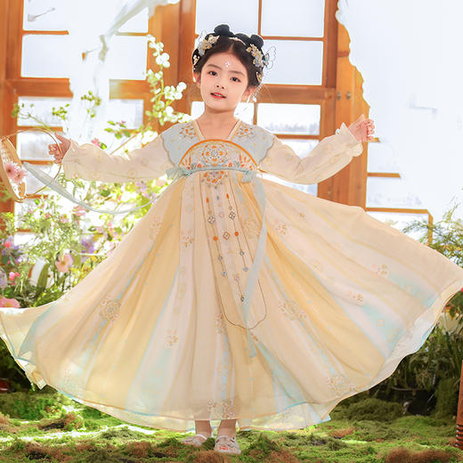 【团购】【小花兔】苏城纪女童襦裙汉服SL3346长袖 商品图12