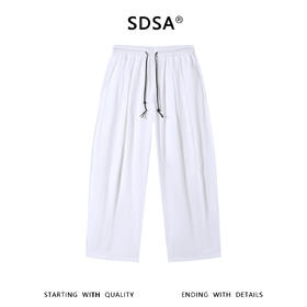 SDSA男装2026新款高贵轻奢休闲运动风撞色抽绳松紧休闲裤百搭舒适