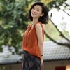西子/莨华19姆米非遗香云纱红云纱双面穿提花背心吊带/DDTJ1085 商品缩略图3